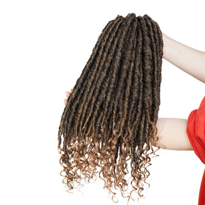 Afro Goddess Locs Crochet Hair Wavy Faux Locs with Curly Ends Synthetic Braiding Hair Extension
Afro Goddess Locs Crochet Hair Wavy Faux Locs with Curly Ends Synthetic Braiding Hair Extension