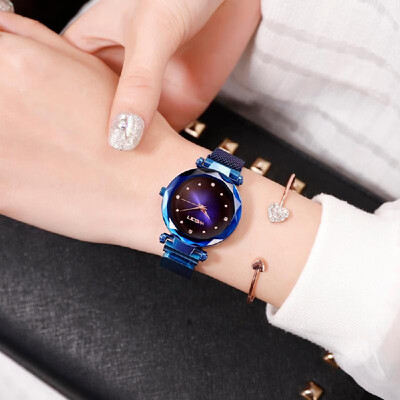 Women Fashion Casual Starry Night Watch Lady Simple Alloy Mesh Band Quartz Wrist Watch
Women Fashion Casual Starry Night Watch Lady Simple Alloy Mesh Band Quartz Wrist Watch