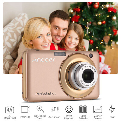 Andoer 20MP 720P HD Digital Camera Video Camcorder with 2pcs Rechargeable Batteries 8X Optical & 4X Digital Zoom Anti-shake 27inc
Andoer 20MP 720P HD Digital Camera Video Camcorder with 2pcs Rechargeable Batteries 8X Optical & 4X Digital Zoom Anti-shake 27inc