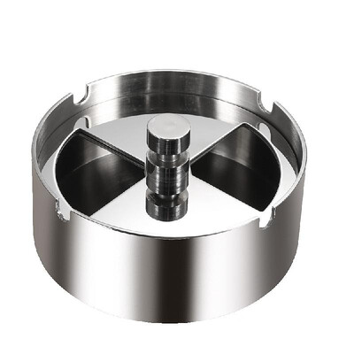 High-grade Stainless Steel Round Revolving Ashtray with Spinning Tray Wind-proof Ash-tray for Hotel
High-grade Stainless Steel Round Revolving Ashtray with Spinning Tray Wind-proof Ash-tray for Hotel