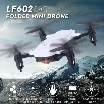 LF602 Foldable Drone with Camera 720P Gesture Photography Altitude Hold Headless Mode Training Toy Quadcopter with 2 Battery
LF602 Foldable Drone with Camera 720P Gesture Photography Altitude Hold Headless Mode Training Toy Quadcopter with 2 Battery
