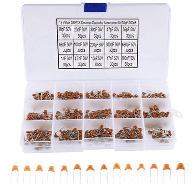 450PCS 10PF 50V-100NF Multilayer Ceramic Chip Electronic Components Capacitor Assortment Kit 450PCS Capacitor Assortment
450PCS 10PF 50V-100NF Multilayer Ceramic Chip Electronic Components Capacitor Assortment Kit 450PCS Capacitor Assortment