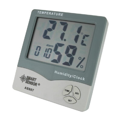 Smart Sensor AS807 Digital Hygrometer Thermometer Humidity Temperature Meter Tester Weather Station with Calendar & Clock Alarm
Smart Sensor AS807 Digital Hygrometer Thermometer Humidity Temperature Meter Tester Weather Station with Calendar & Clock Alarm