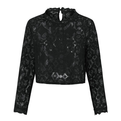 Women Cover Up See Through Floral Lace Hollow Out High Neckline Long Sleeve Sexy Beach Blouse
Women Cover Up See Through Floral Lace Hollow Out High Neckline Long Sleeve Sexy Beach Blouse