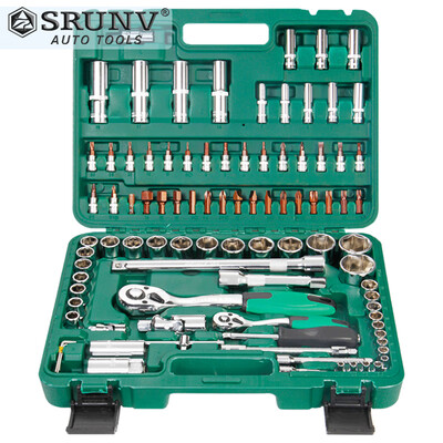 Xinrui SRUNV casing auto repair socket wrench set fast ratchet repair tool multi-function set 94 piece set A1-F09403
Xinrui SRUNV casing auto repair socket wrench set fast ratchet repair tool multi-function set 94 piece set A1-F09403