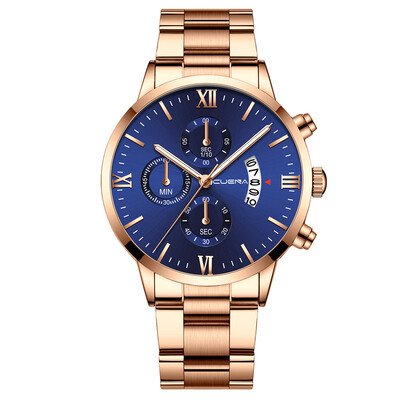 Gobestart CUENA Mens Business Steel Belt Watch Three Eyes Six-Piece Calendar Quartz Watch
Gobestart CUENA Mens Business Steel Belt Watch Three Eyes Six-Piece Calendar Quartz Watch