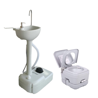 Ktaxon Outdoor 10L Portable Toilet Travel Camping Potty Flush HDPE Wash Basin White
Ktaxon Outdoor 10L Portable Toilet Travel Camping Potty Flush HDPE Wash Basin White