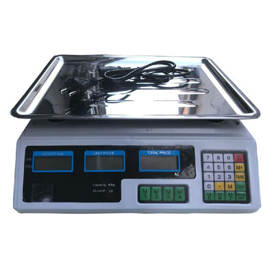 40KG88LB Electronic Price Computing Scale Food Meat Fruit Weight Weighing Scale Counting Equipment With Dual LCD Screen Display A
40KG88LB Electronic Price Computing Scale Food Meat Fruit Weight Weighing Scale Counting Equipment With Dual LCD Screen Display A