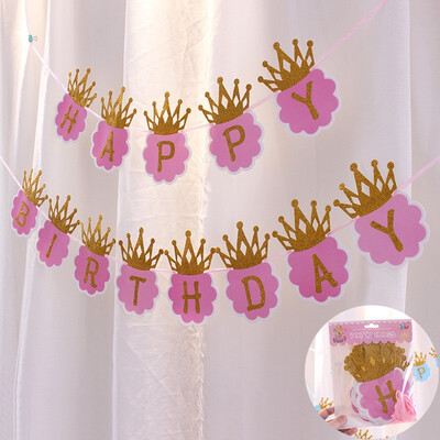 FUNNYBUNNY Crown pull flag childrens birthday party background decoration banner bunting
FUNNYBUNNY Crown pull flag childrens birthday party background decoration banner bunting