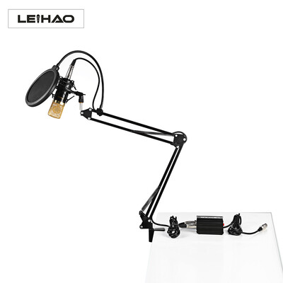 LEIHAO BM - 700 Professional Condenser Microphone Kit Studio Broadcasting Recording with Phantom Power Supply
LEIHAO BM - 700 Professional Condenser Microphone Kit Studio Broadcasting Recording with Phantom Power Supply