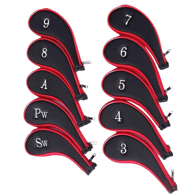10pcs Golf Clubs head Iron Set Putter Headcovers Head Cover Protector with zipper Golf Outdoor Sports Club Accessories
10pcs Golf Clubs head Iron Set Putter Headcovers Head Cover Protector with zipper Golf Outdoor Sports Club Accessories