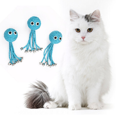 Blue Baby Octopus Woven By Paper Rope Scratch-resistant Pet Playing Toy With Bell For Cats Pet Products Zabawki Dla Kota
Blue Baby Octopus Woven By Paper Rope Scratch-resistant Pet Playing Toy With Bell For Cats Pet Products Zabawki Dla Kota