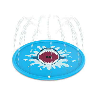 Blue Shark Pattern Water Spray Cushion Tummy Time Kids Fun Water Play Mat Child Development Play Center
Blue Shark Pattern Water Spray Cushion Tummy Time Kids Fun Water Play Mat Child Development Play Center