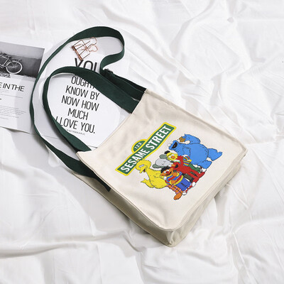 Bag bag female 2019 new wave Korea ins Japanese students cartoon Sesame Street canvas bag Messenger bag shoulder bag
Bag bag female 2019 new wave Korea ins Japanese students cartoon Sesame Street canvas bag Messenger bag shoulder bag
