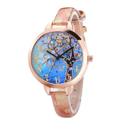 FanTeeDa Casual Women Watches Colorful Tree Leather Analog Quartz Wristwatches Fashion Clock ladies Watch Montre Femme 533
FanTeeDa Casual Women Watches Colorful Tree Leather Analog Quartz Wristwatches Fashion Clock ladies Watch Montre Femme 533