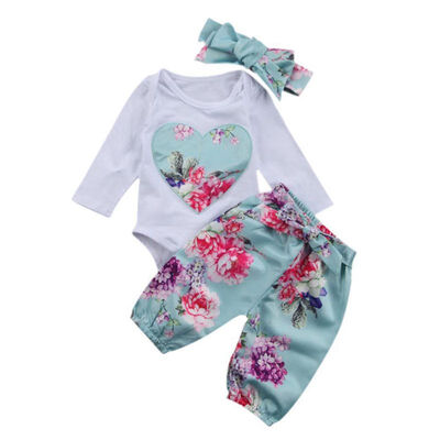 3 PCS Set Newborn Baby Girls Clothing Set Flower Clothes Floral Full Sleeve Bodysuit One-piece Jumpsuit Pants Headwear
3 PCS Set Newborn Baby Girls Clothing Set Flower Clothes Floral Full Sleeve Bodysuit One-piece Jumpsuit Pants Headwear