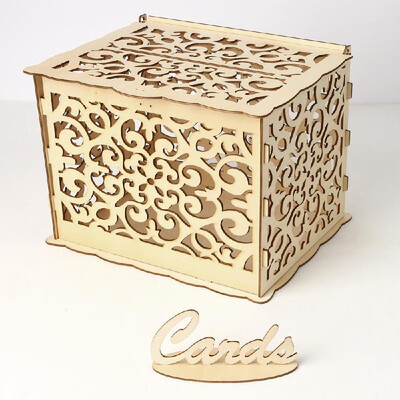 DIY Wooden Wedding Card Box with Lock&Card Sign Rustic Hollow Gift Card Holder for Reception Wedding Anniversary Party Decorat
DIY Wooden Wedding Card Box with Lock&Card Sign Rustic Hollow Gift Card Holder for Reception Wedding Anniversary Party Decorat