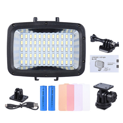 Andoer 12W 3 Mode 5500K Fill-in LED Light Lamp Diving 40m w 2pcs 2000mAh Battery Detachable USB Port Mounting Base 3 Filter for G
Andoer 12W 3 Mode 5500K Fill-in LED Light Lamp Diving 40m w 2pcs 2000mAh Battery Detachable USB Port Mounting Base 3 Filter for G