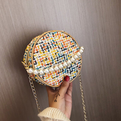 2019 new fashion pearl handbag female literary sen woven bag casual wild chain shoulder Messenger bag
2019 new fashion pearl handbag female literary sen woven bag casual wild chain shoulder Messenger bag