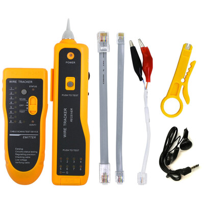 UTP STP Cat5 Cat6 RJ45 Line Finder Telephone Wire Tracker Diagnose Tone Tool Kit LAN Network Cable Tester
UTP STP Cat5 Cat6 RJ45 Line Finder Telephone Wire Tracker Diagnose Tone Tool Kit LAN Network Cable Tester