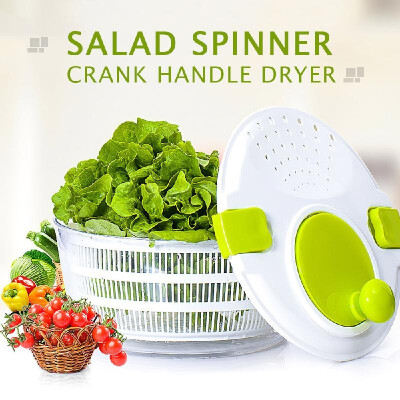 Smile Mom D650 Salad Spinner Manual Lettuce Dryer Crank Handle Locking Lid for Vegetable Fruit Salad
Smile Mom D650 Salad Spinner Manual Lettuce Dryer Crank Handle Locking Lid for Vegetable Fruit Salad