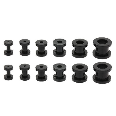 6 Pairs of Plastic Body Piercing Ear Stretching Gauges Kit Ear Tunnels Plugs Stretchers Expander Set
6 Pairs of Plastic Body Piercing Ear Stretching Gauges Kit Ear Tunnels Plugs Stretchers Expander Set