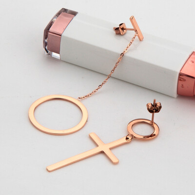 Temperament asymmetric earrings Female long earrings simple small earrings ear jewelry hipster personality cross
Temperament asymmetric earrings Female long earrings simple small earrings ear jewelry hipster personality cross