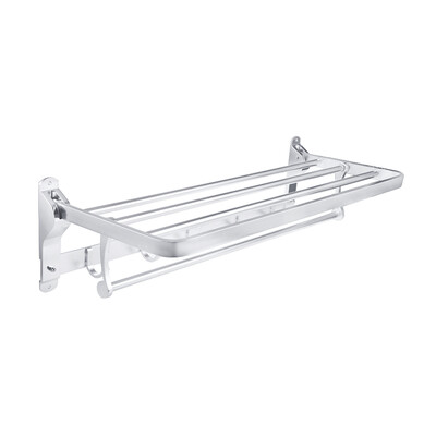 Wall Mounted Aluminum Bathroom Storage Shelf
Wall Mounted Aluminum Bathroom Storage Shelf