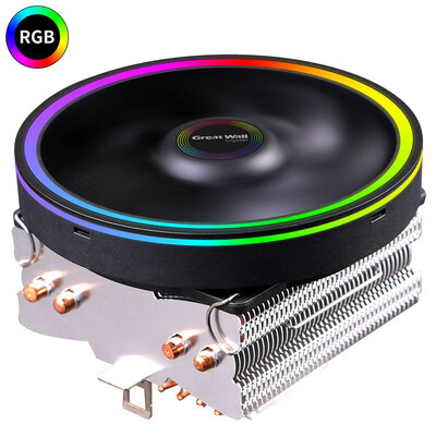 Great Wall Netstar IV fixed color radiator down type fixed color RGB fine aperture multi-platform 4 heat pipe intelligent temperature control 12CM fan with silicone grease
Great Wall Netstar IV fixed color radiator down type fixed color RGB fine aperture multi-platform 4 heat pipe intelligent temperature control 12CM fan with silicone grease