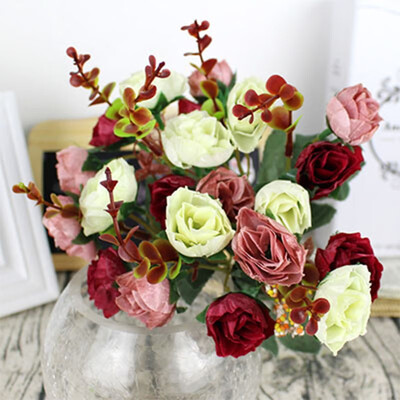 FUNNYBUNNY Artificial Flowers Fake Silk Vintage Rose Flowers Bouquet 5pcs Kitchen Garden Wedding Floral Decor
FUNNYBUNNY Artificial Flowers Fake Silk Vintage Rose Flowers Bouquet 5pcs Kitchen Garden Wedding Floral Decor