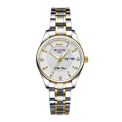 Gold&silver two-tone steel belt mens business men&women luminous waterproof quartz couple watch custom
Gold&silver two-tone steel belt mens business men&women luminous waterproof quartz couple watch custom