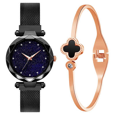Hot Sale Watch With Bangle New Arrival Starry Sky Watch Mesh Band Stainless Steel Quartz Wristwatch Lady Luxury Diamond Watches
Hot Sale Watch With Bangle New Arrival Starry Sky Watch Mesh Band Stainless Steel Quartz Wristwatch Lady Luxury Diamond Watches