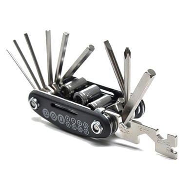 Mountain bike multi-function combination tool Hexagon 16-in-1 folding repair tool repair tools outdoor riding repair tools
Mountain bike multi-function combination tool Hexagon 16-in-1 folding repair tool repair tools outdoor riding repair tools