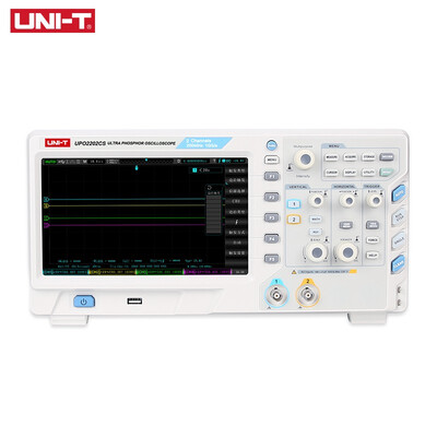 UNI-T UPO2202CS Ultra Phosphor Oscilloscope 2 Channels 200MHz Bandwidth 1GSs Sampling Rate USB Communication
UNI-T UPO2202CS Ultra Phosphor Oscilloscope 2 Channels 200MHz Bandwidth 1GSs Sampling Rate USB Communication