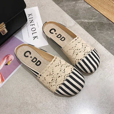 2019 Korean lace Baotou net half slippers female summer hollow flax woven lazy people wear slippers female summer
2019 Korean lace Baotou net half slippers female summer hollow flax woven lazy people wear slippers female summer