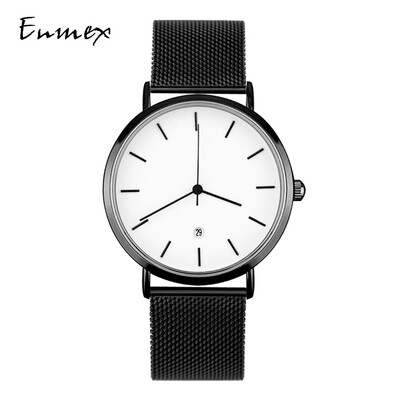 Enmex Two-Needle Light&Thin Steel Woven Quality Watch Simple Calendar Mysterious Cold Watch
Enmex Two-Needle Light&Thin Steel Woven Quality Watch Simple Calendar Mysterious Cold Watch