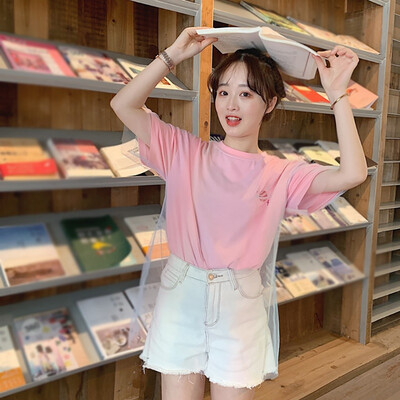 Womens Fake Two Pieces Casual O Neck Embroidery Pattern Mesh Stitching Short Sleeve Loose T-Shirt
Womens Fake Two Pieces Casual O Neck Embroidery Pattern Mesh Stitching Short Sleeve Loose T-Shirt