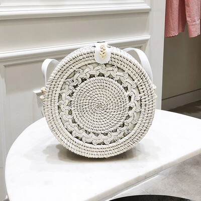 Bali Island Hand Woven Bag Round Bag buckle Rattan Straw Bags Satchel Wind Bohemia Beach Circle Bag
Bali Island Hand Woven Bag Round Bag buckle Rattan Straw Bags Satchel Wind Bohemia Beach Circle Bag