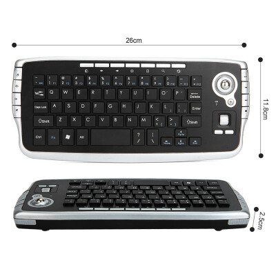 E30 24GHz Wireless Keyboard with Trackball Mouse Scroll Wheel Remote Control for Android TV BOX Smart TV PC Notebook Silver
E30 24GHz Wireless Keyboard with Trackball Mouse Scroll Wheel Remote Control for Android TV BOX Smart TV PC Notebook Silver