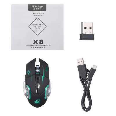 Free Wolf Wireless Gaming Mouse 2400DPI 7 Breathing Lights Adjustable DPI Mice with 24G&10m33ft Long Transmission Noiseless
Free Wolf Wireless Gaming Mouse 2400DPI 7 Breathing Lights Adjustable DPI Mice with 24G&10m33ft Long Transmission Noiseless