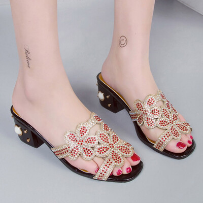 Rose Women Fashion High Heels Slipper Peep Toe Hollow Crystals Party Shoes Flip Flops
Rose Women Fashion High Heels Slipper Peep Toe Hollow Crystals Party Shoes Flip Flops
