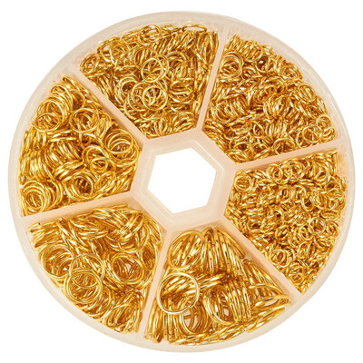 PH PANDAHALL 1 Small Box of Assorted Iron Jump Rings 4 5 6 7 8 10mm about 1745pcsbox with Container
PH PANDAHALL 1 Small Box of Assorted Iron Jump Rings 4 5 6 7 8 10mm about 1745pcsbox with Container