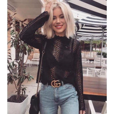2018 Fashion Stock Women´s Ladies Long Sleeve Tops Shirt Casual Lace Blouse Loose T-Shirt
2018 Fashion Stock Women´s Ladies Long Sleeve Tops Shirt Casual Lace Blouse Loose T-Shirt