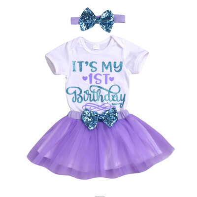 3PCSSets For Infant Baby Girls Cute Letter Print Romper TopsBow Mesh Skirt with Headband Children Clothing Sets
3PCSSets For Infant Baby Girls Cute Letter Print Romper TopsBow Mesh Skirt with Headband Children Clothing Sets