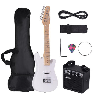 Muslady 28 Inch Kids Children ST Electric Guitar Kit Maple Neck Paulownia Body with Mini Amplifier Guitar Bag Strap Pick String Au
Muslady 28 Inch Kids Children ST Electric Guitar Kit Maple Neck Paulownia Body with Mini Amplifier Guitar Bag Strap Pick String Au
