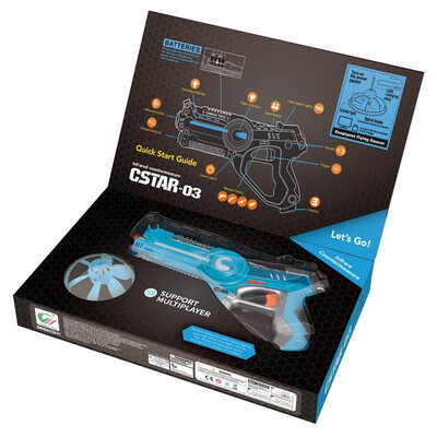 CAN HUI childrens toy gun cs electric sound vibration infrared single gun flying saucer set 9368
CAN HUI childrens toy gun cs electric sound vibration infrared single gun flying saucer set 9368
