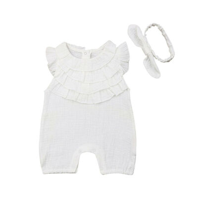 Summer Newborn Baby Girl Ruffle Romper Bodysuit Jumpsuit Sunsuit Outfits Headband Clothes
Summer Newborn Baby Girl Ruffle Romper Bodysuit Jumpsuit Sunsuit Outfits Headband Clothes