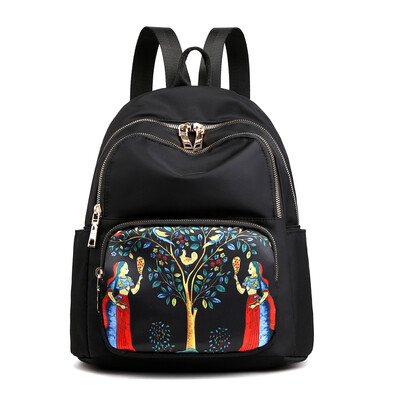 Nylon Oxford cloth backpack womens small bag tide portable multi-compartment backpack ethnic travel backpack
Nylon Oxford cloth backpack womens small bag tide portable multi-compartment backpack ethnic travel backpack