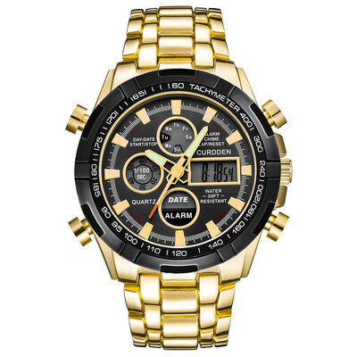 Gobestart Men Stainless Steel Sport Watch Dual Display Analog Digital LED Wrist Watches
Gobestart Men Stainless Steel Sport Watch Dual Display Analog Digital LED Wrist Watches