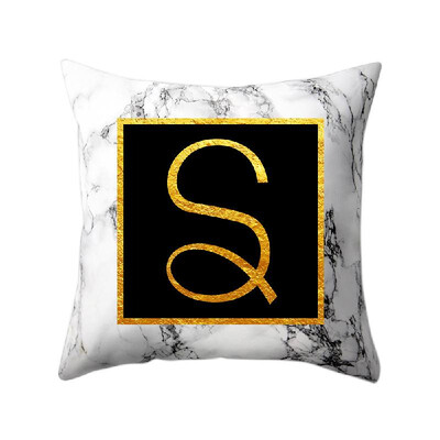 Modern Pillowcases 4545 Gold Alphabet Word Letter White Marble Pattern Pillow Case Super Soft Throw Sofa Bed Cushion Cover Protec
Modern Pillowcases 4545 Gold Alphabet Word Letter White Marble Pattern Pillow Case Super Soft Throw Sofa Bed Cushion Cover Protec